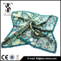 multi color design 100 silk twill scarves with hand-rolled hem